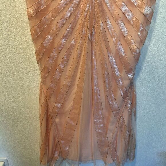Elegant Peach Evening Gown - Picture 4 of 10